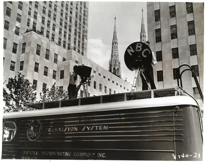 Framed Print : NBC Crew Record Scene in Radio City Framed Print : NBC Crew Record Scene in Radio City