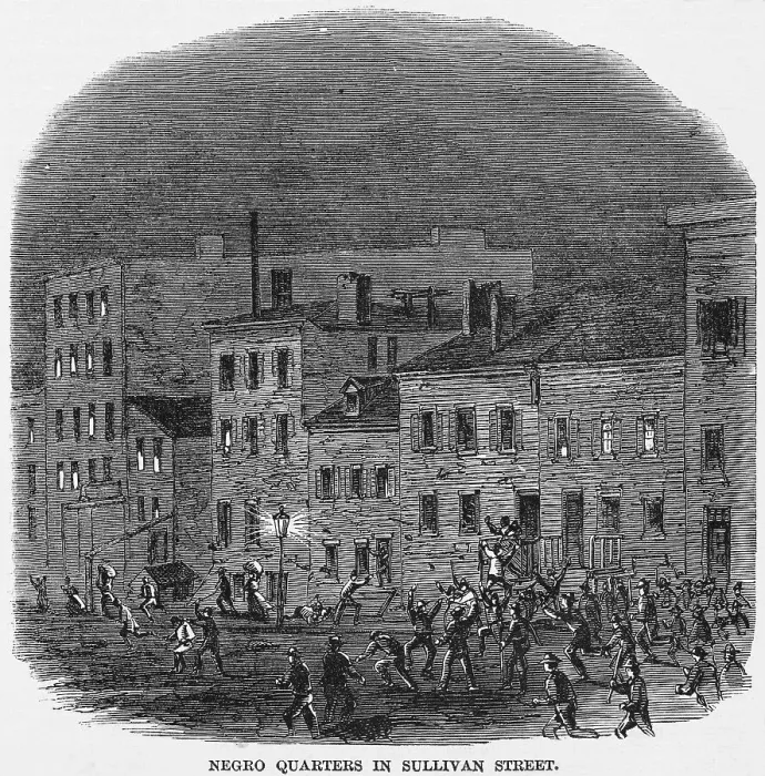 Framed Print : Negro Quarters in Sullivan Street Newspaper Illustration Framed Print : Negro Quarters in Sullivan Street Newspaper Illustration