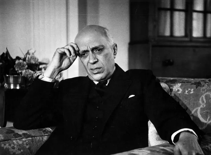 Framed Print : Nehru Interview Framed Print : Nehru Interview