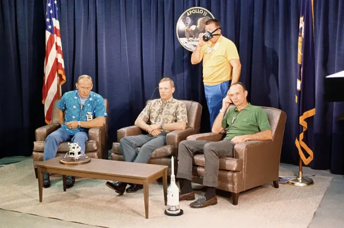 Framed Print : Neil Armstrong with Fellow Astronauts Framed Print : Neil Armstrong with Fellow Astronauts