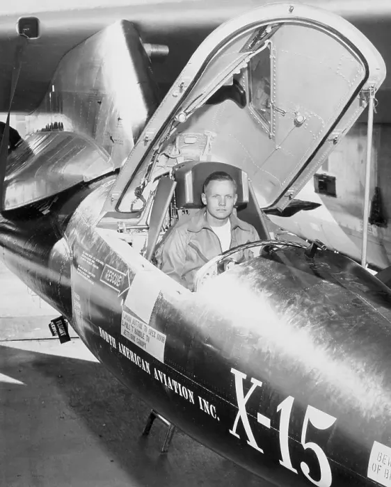 Framed Print : Neil Armstrong Sitting in X-15 Framed Print : Neil Armstrong Sitting in X-15