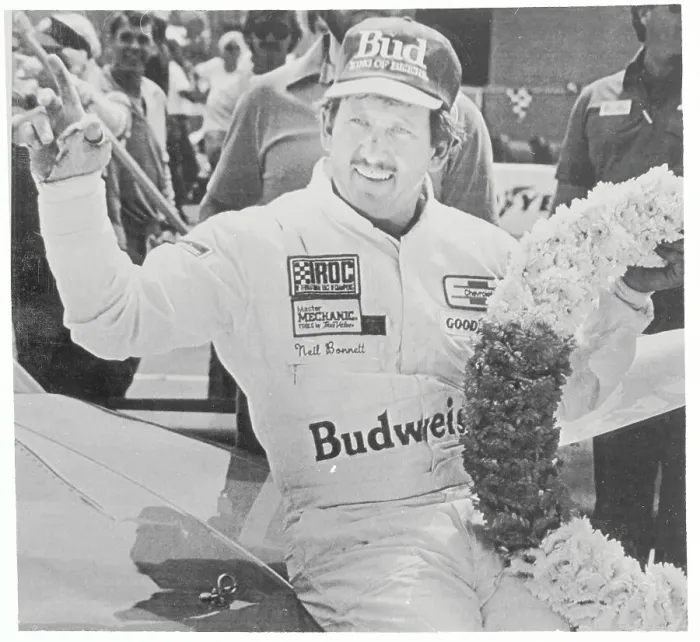 Framed Print : Neil Bonnett Celebrating