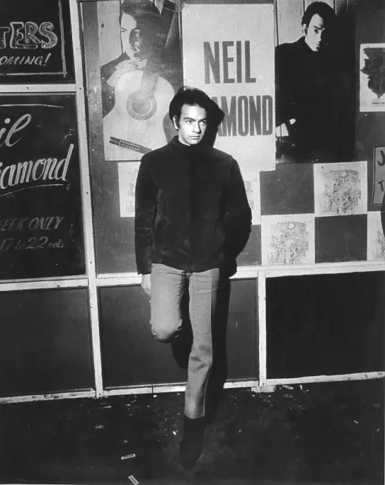 Framed Print : Neil Diamond Outside A Club Framed Print : Neil Diamond Outside A Club