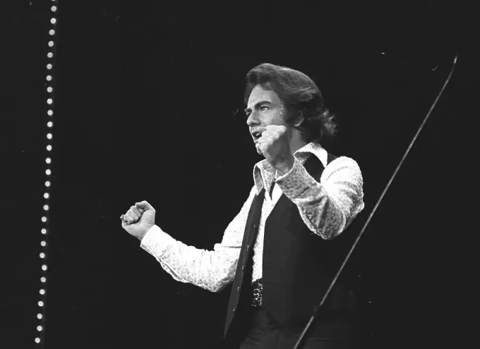 Framed Print : Neil Diamond Performing Framed Print : Neil Diamond Performing