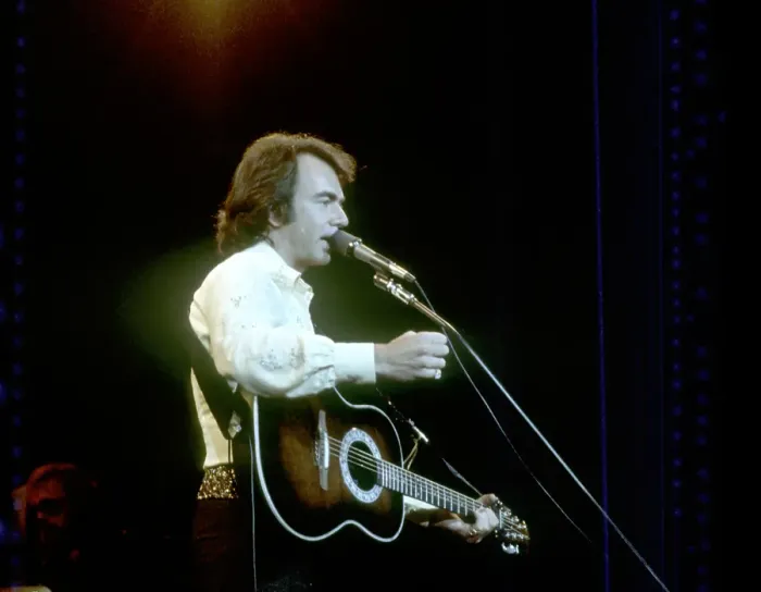Framed Print : Neil Diamond Performing Framed Print : Neil Diamond Performing