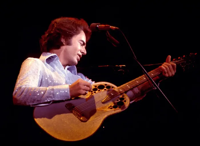 Framed Print : Neil Diamond Performing Framed Print : Neil Diamond Performing