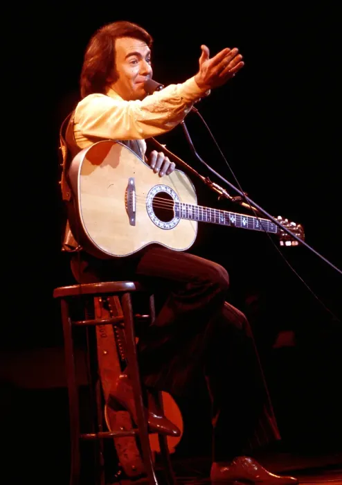 Framed Print : Neil Diamond Playing Acoustic Framed Print : Neil Diamond Playing Acoustic