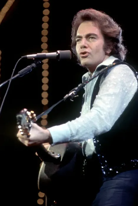 Framed Print : Neil Diamond Playing Acoustic Framed Print : Neil Diamond Playing Acoustic