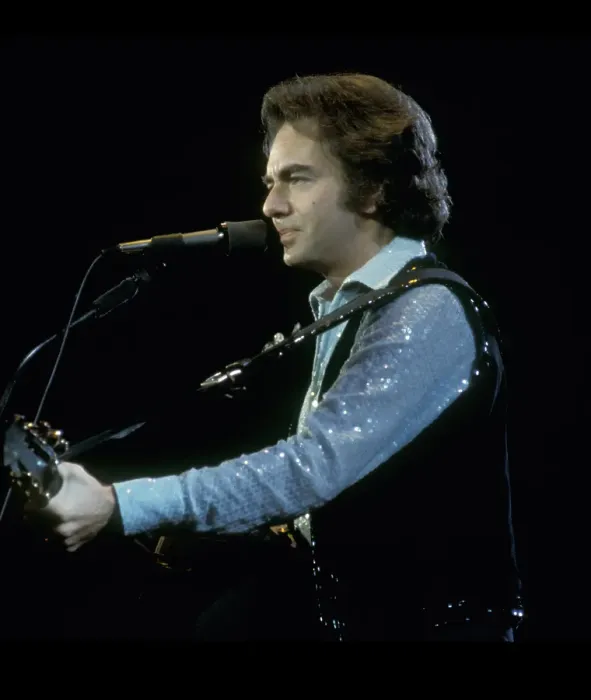Framed Print : Neil Diamond Playing Acoustic Framed Print : Neil Diamond Playing Acoustic