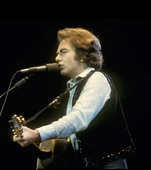 Framed Print : Neil Diamond Playing Acoustic Framed Print : Neil Diamond Playing Acoustic