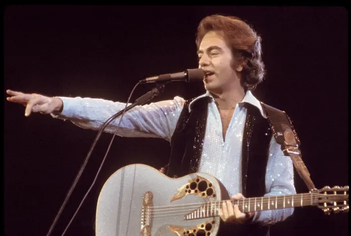 Framed Print : Neil Diamond Playing Acoustic Framed Print : Neil Diamond Playing Acoustic
