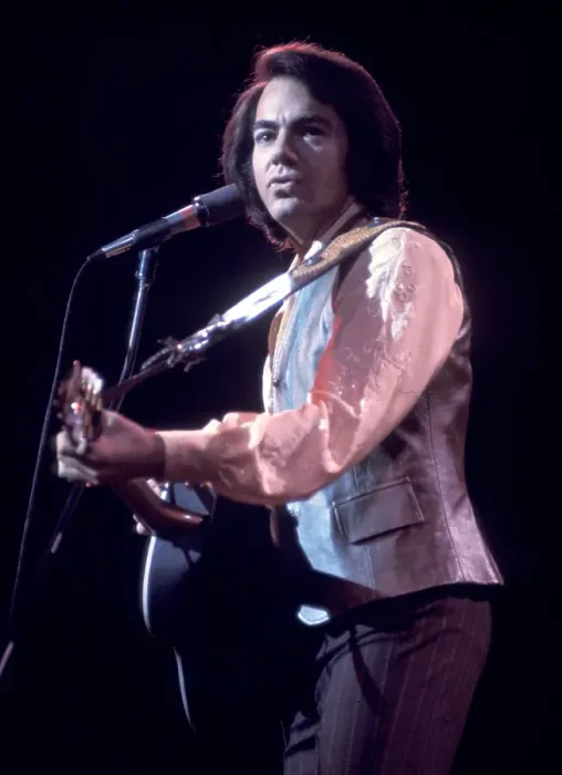 Framed Print : Neil Diamond Playing Acoustic Framed Print : Neil Diamond Playing Acoustic