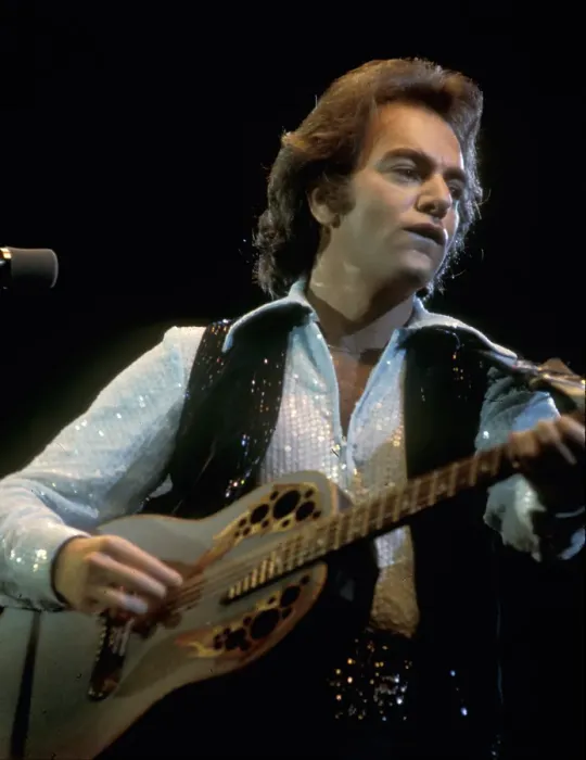 Framed Print : Neil Diamond Playing Acoustic Framed Print : Neil Diamond Playing Acoustic