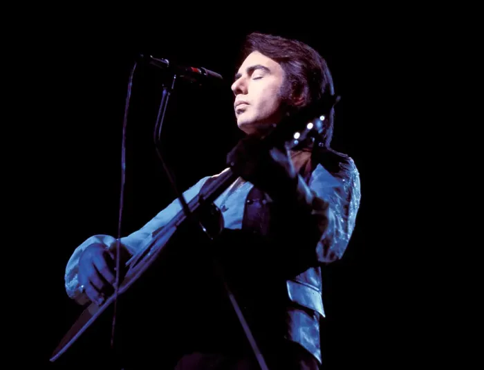 Framed Print : Neil Diamond Playing Acoustic Framed Print : Neil Diamond Playing Acoustic