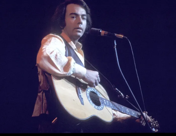 Framed Print : Neil Diamond Playing Acoustic Framed Print : Neil Diamond Playing Acoustic