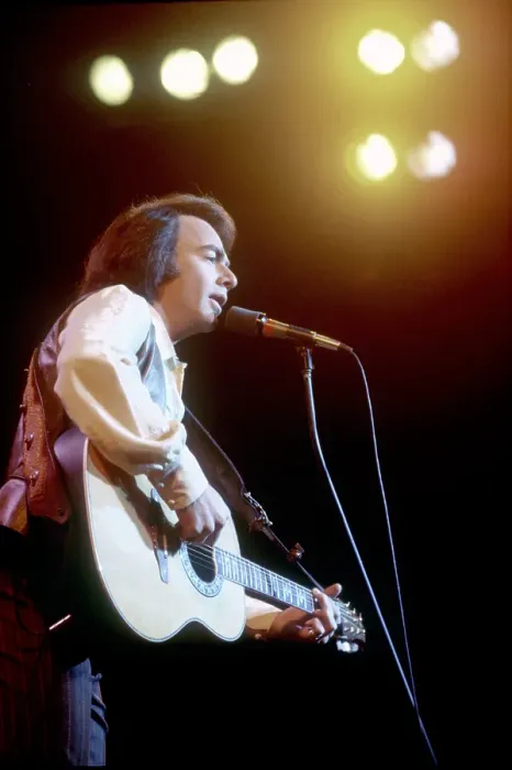 Framed Print : Neil Diamond Playing Acoustic Framed Print : Neil Diamond Playing Acoustic