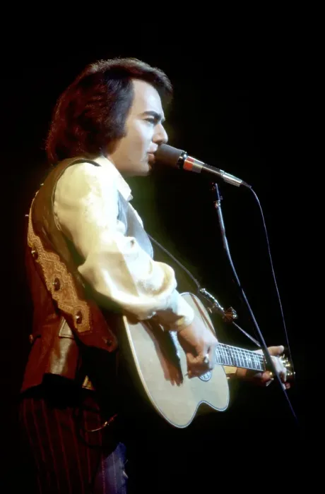 Framed Print : Neil Diamond Playing Acoustic Framed Print : Neil Diamond Playing Acoustic