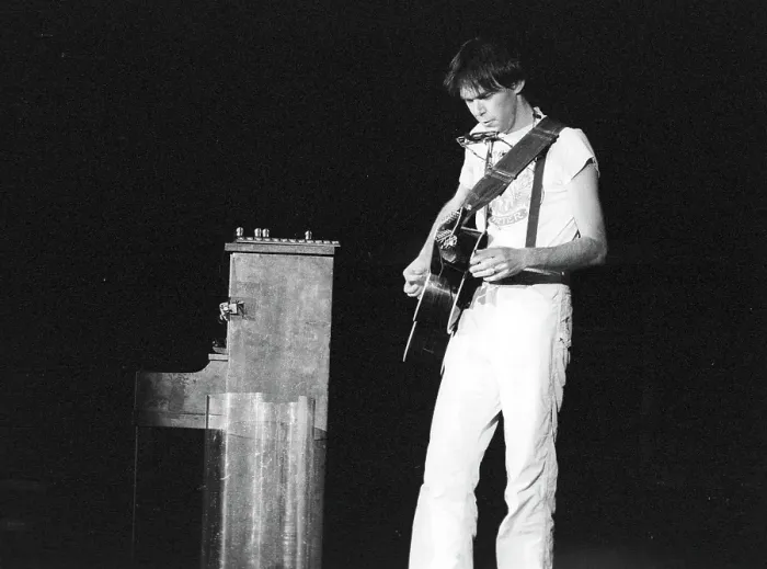 Framed Print : Neil Young Performing Framed Print : Neil Young Performing