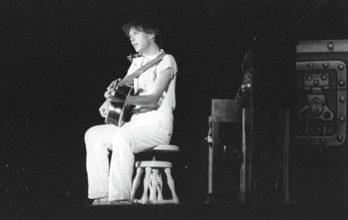 Framed Print : Neil Young Performing Framed Print : Neil Young Performing