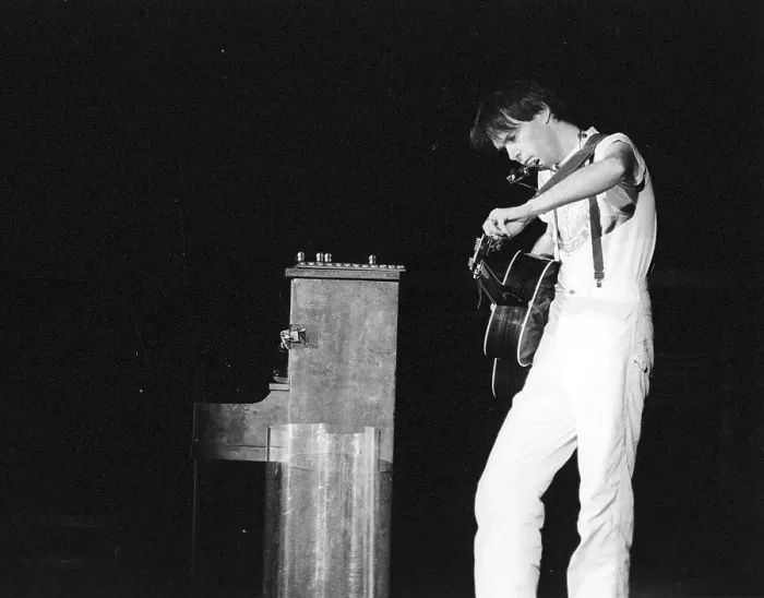 Framed Print : Neil Young Performing Framed Print : Neil Young Performing