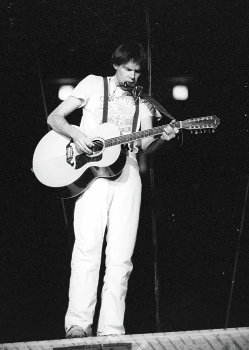 Framed Print : Neil Young Performing Framed Print : Neil Young Performing