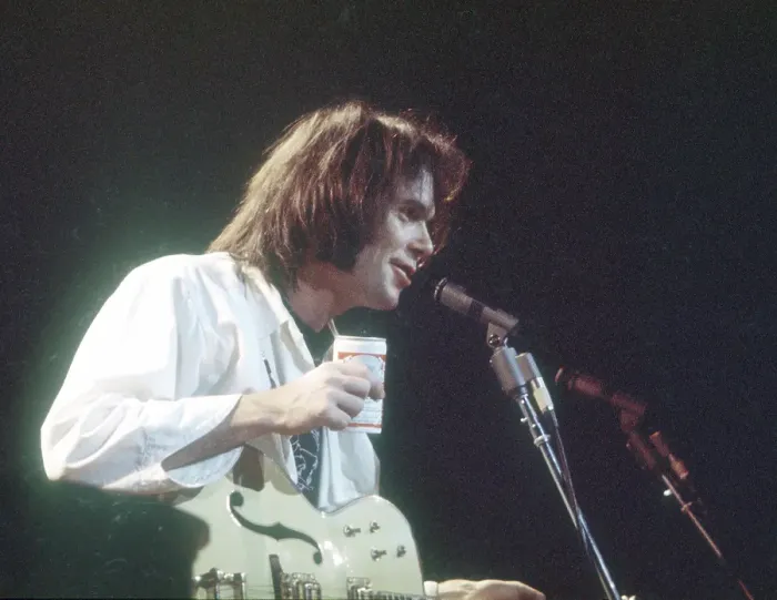 Framed Print : Neil Young Performing Framed Print : Neil Young Performing