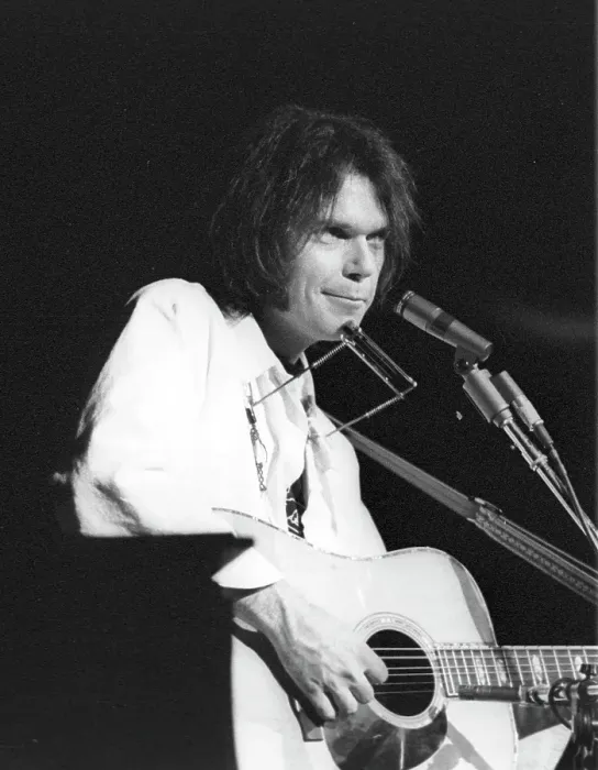 Framed Print : Neil Young Performing Framed Print : Neil Young Performing
