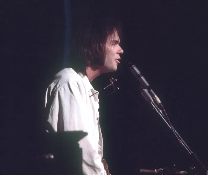 Framed Print : Neil Young Performing Framed Print : Neil Young Performing