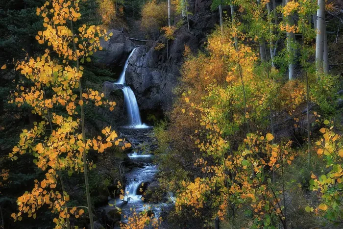 Framed Print : Nellie Creek Falls in Autumn Framed Print : Nellie Creek Falls in Autumn
