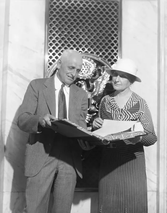 Framed Print : Nellie T. Ross With Frank Chapin At Mint Framed Print : Nellie T. Ross With Frank Chapin At Mint