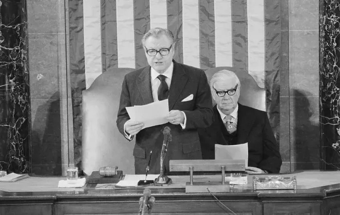 Framed Print : Nelson Rockefeller Announcing Presidential Election Results Framed Print : Nelson Rockefeller Announcing Presidential Election Results