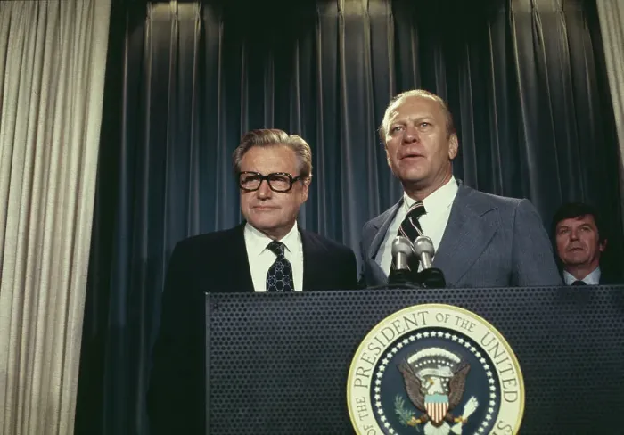 Framed Print : Nelson Rockefeller And Gerald Ford