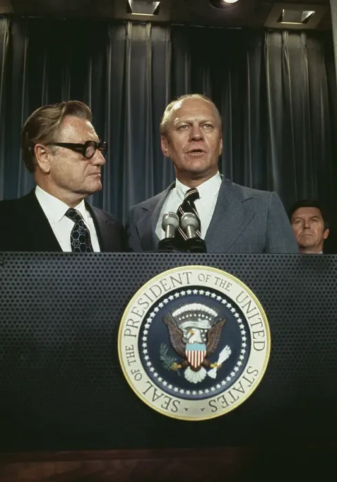 Framed Print : Nelson Rockefeller And Gerald Ford
