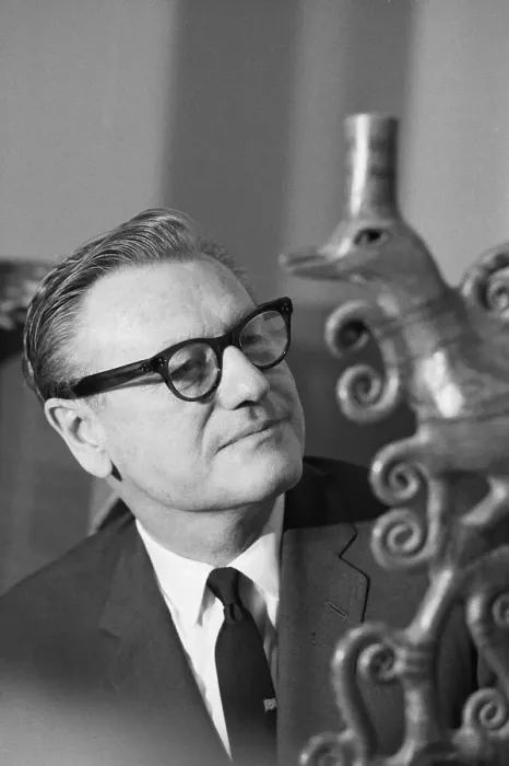 Framed Print : Nelson Rockefeller at News Conference Framed Print : Nelson Rockefeller at News Conference