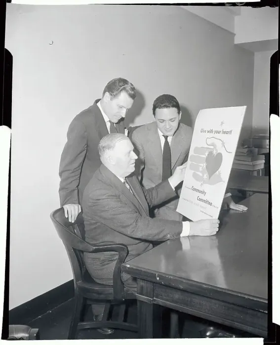 Framed Print : Nelson Rockefeller Reading A Poster Framed Print : Nelson Rockefeller Reading A Poster