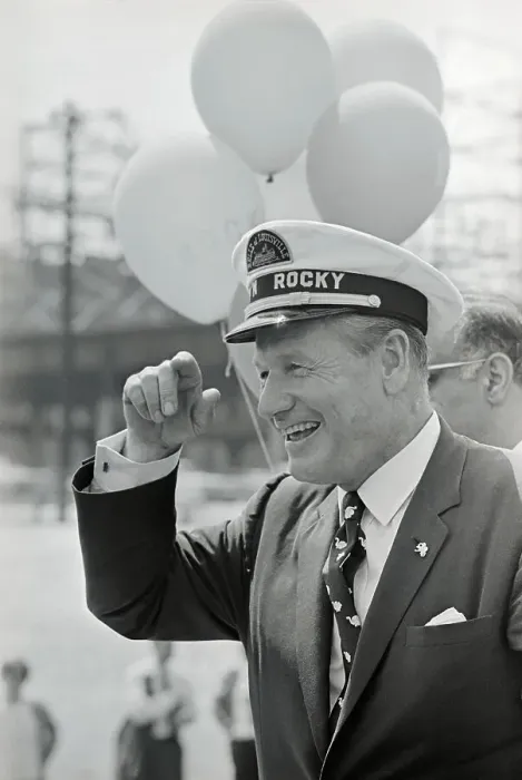Framed Print : Nelson Rockefeller Saluting Framed Print : Nelson Rockefeller Saluting