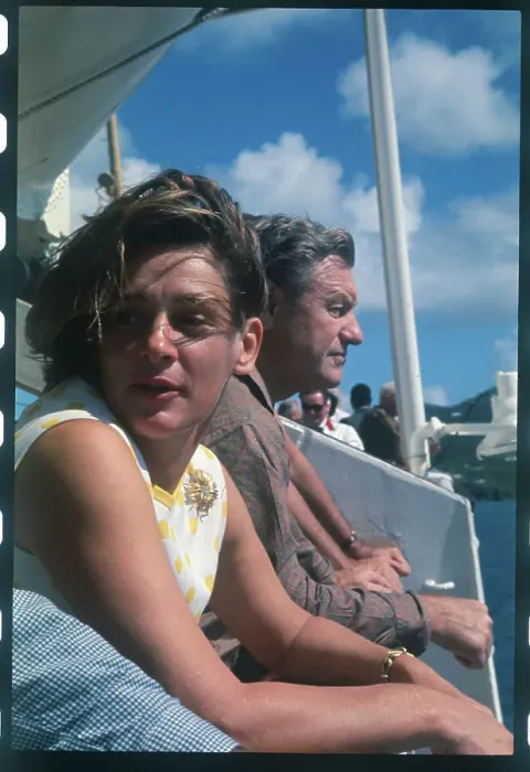 Framed Print : Nelson Rockefeller Sitting Next to His Wife Framed Print : Nelson Rockefeller Sitting Next to His Wife