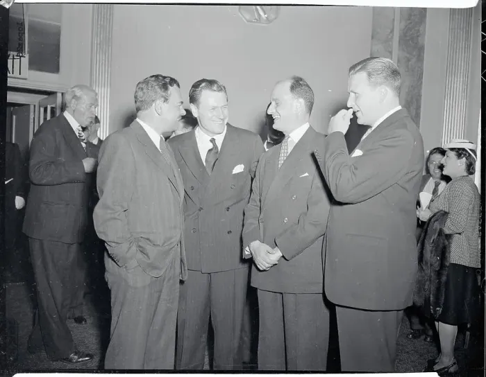 Framed Print : Nelson Rockefeller Speaking with Colleagues Framed Print : Nelson Rockefeller Speaking with Colleagues