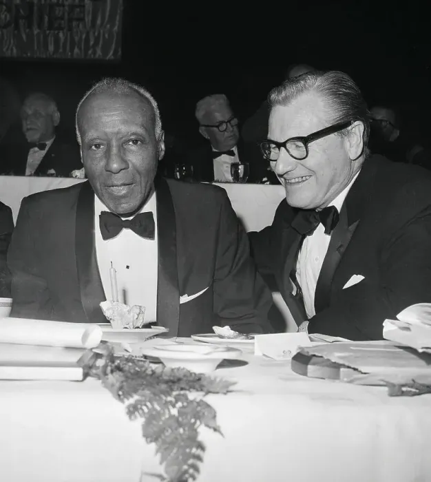 Framed Print : Nelson Rockefeller Talks W / A.Phillip Ran Framed Print : Nelson Rockefeller Talks W / A.Phillip Ran