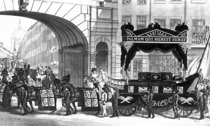 Framed Print : Nelsons Cortege Framed Print : Nelsons Cortege
