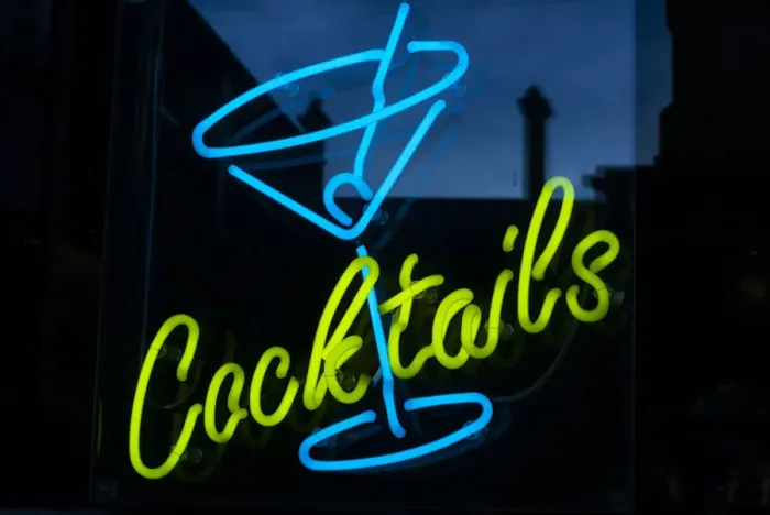 Framed Print : Neon Cocktail sign Framed Print : Neon Cocktail sign