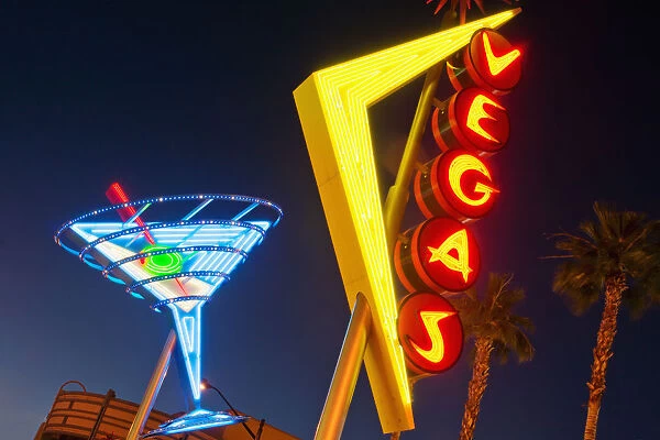 Neon signs in Fremont Street, Downtown Las Vegas