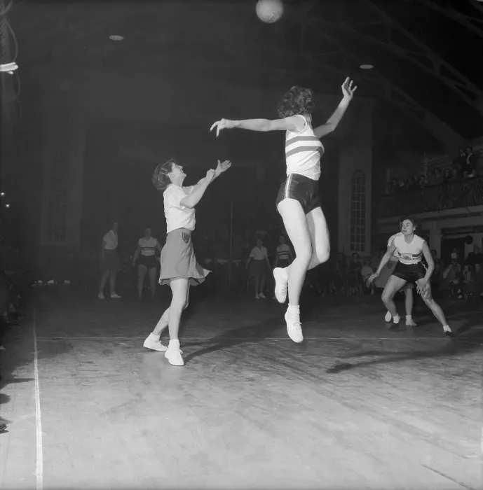 Framed Print : Netball Jump Framed Print : Netball Jump
