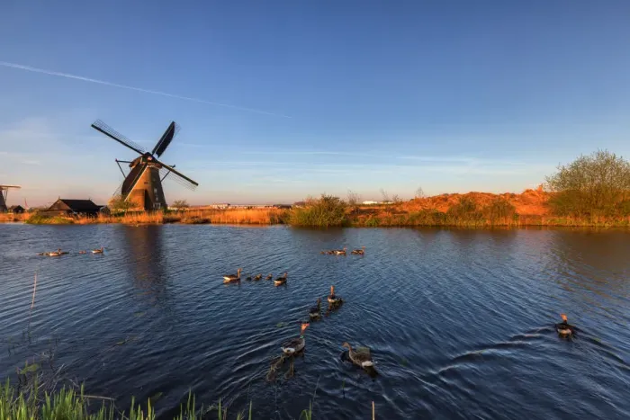 Framed Print : Netherlands, Kinderdijk