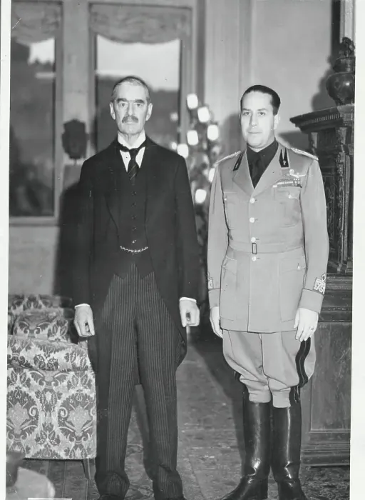 Framed Print : Neville Chamberlain with Count Ciano Framed Print : Neville Chamberlain with Count Ciano