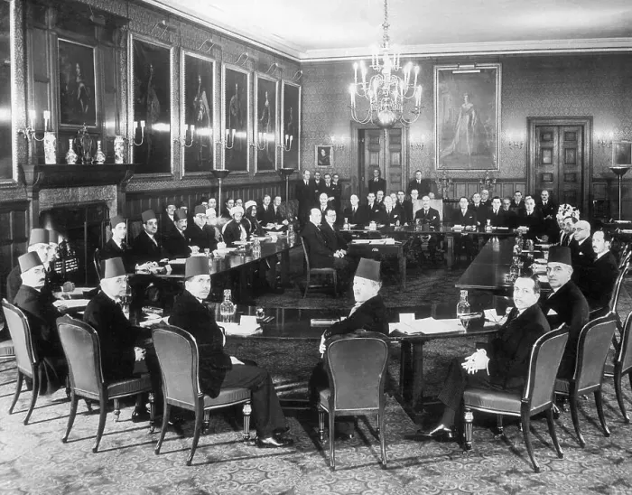 Framed Print : Neville Chamberlain at Palestine Conference Framed Print : Neville Chamberlain at Palestine Conference