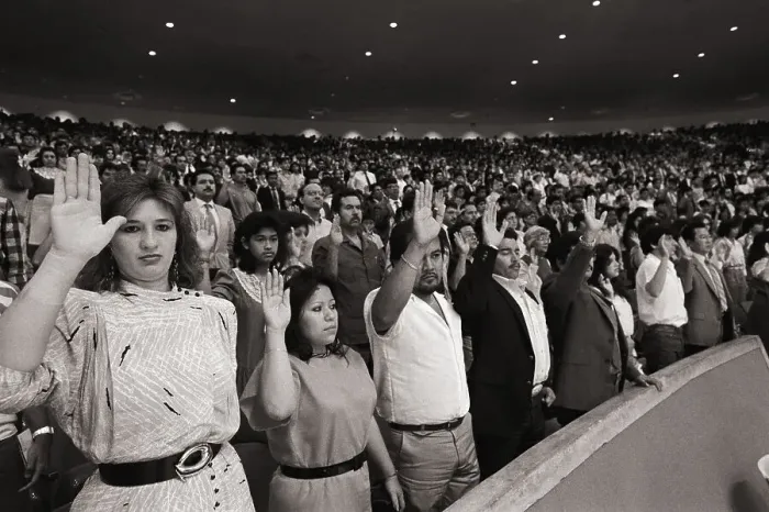 Framed Print : New American Citizens Taking Their Oath