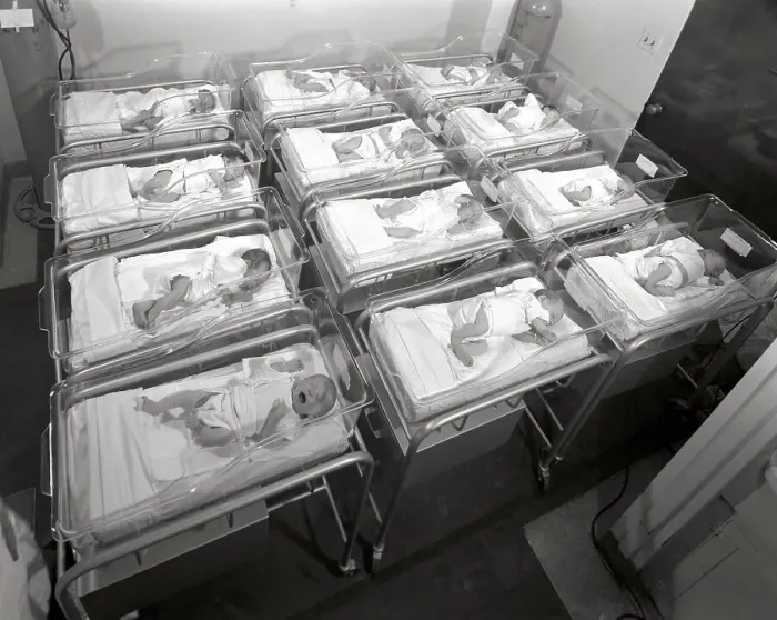 Framed Print : New Babies in the Hospital Framed Print : New Babies in the Hospital