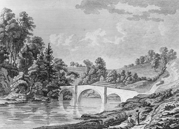 Chirk. The New Bridge on the River Dee, near Chirk Castle, Denbighshire, Wales, circa 1779