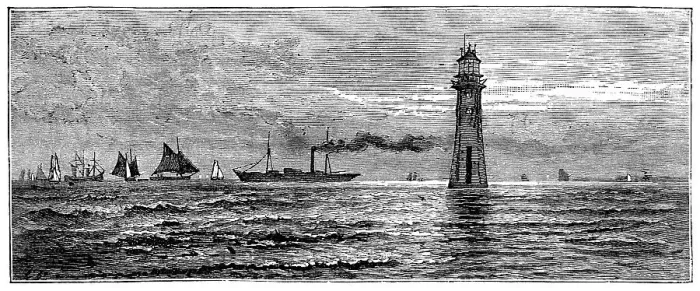 Framed Print : New Brighton Lighthouse in Liverpool, England - 19th Century Framed Print : New Brighton Lighthouse in Liverpool, England - 19th Century